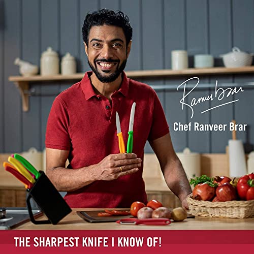 Couteau d'assurance victorinox en couleurs fraîches - couteau d'ajustement classique suisse - jaune - lame 8 cm