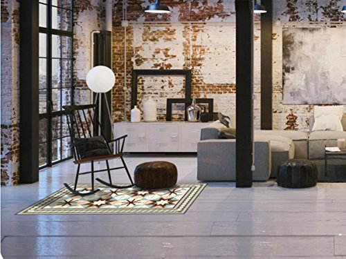 Coryl-Teppich, Vinyl-Matte, rutschfester Bodenbelag – 97 x 58 cm, Fontvieille