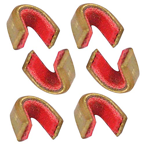 Keshes Archery Bow String Nocking Points Brass Nocks (6 Pack)