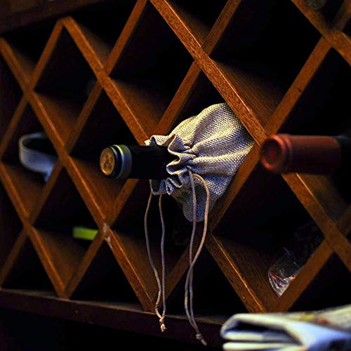 Cosy & Trendy Jute Wine Gift Bag With Drawstring (Best Mom)