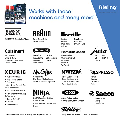 Durgol Swiss Espresso Spezial-Entkalker für alle Kaffeemaschinen, 2 x 125 ml