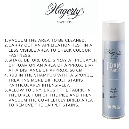 Hagerty Foam Shampoo To Clean And Maintain Rugs, Carpets And Washable Upholstery