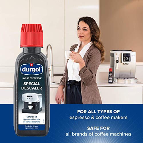 Durgol Swiss Espresso Spezial-Entkalker für alle Kaffeemaschinen, 2 x 125 ml