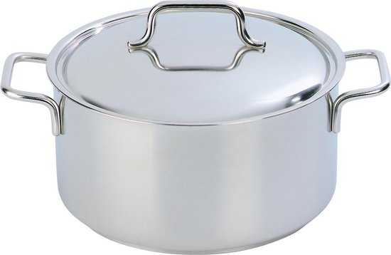 Demeyere Apollo 7 Stainless Steel Casserole 22 cm with Lid, 4 Litre