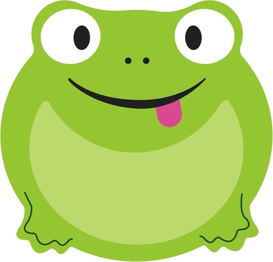 Homeplace Set Of 4 Placemats For Kids 'Frog' Polypropylene - Round 38 Cm