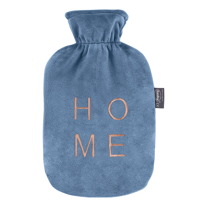 Fashy Hot Water Bottle with Home Design Removable Plush Cover