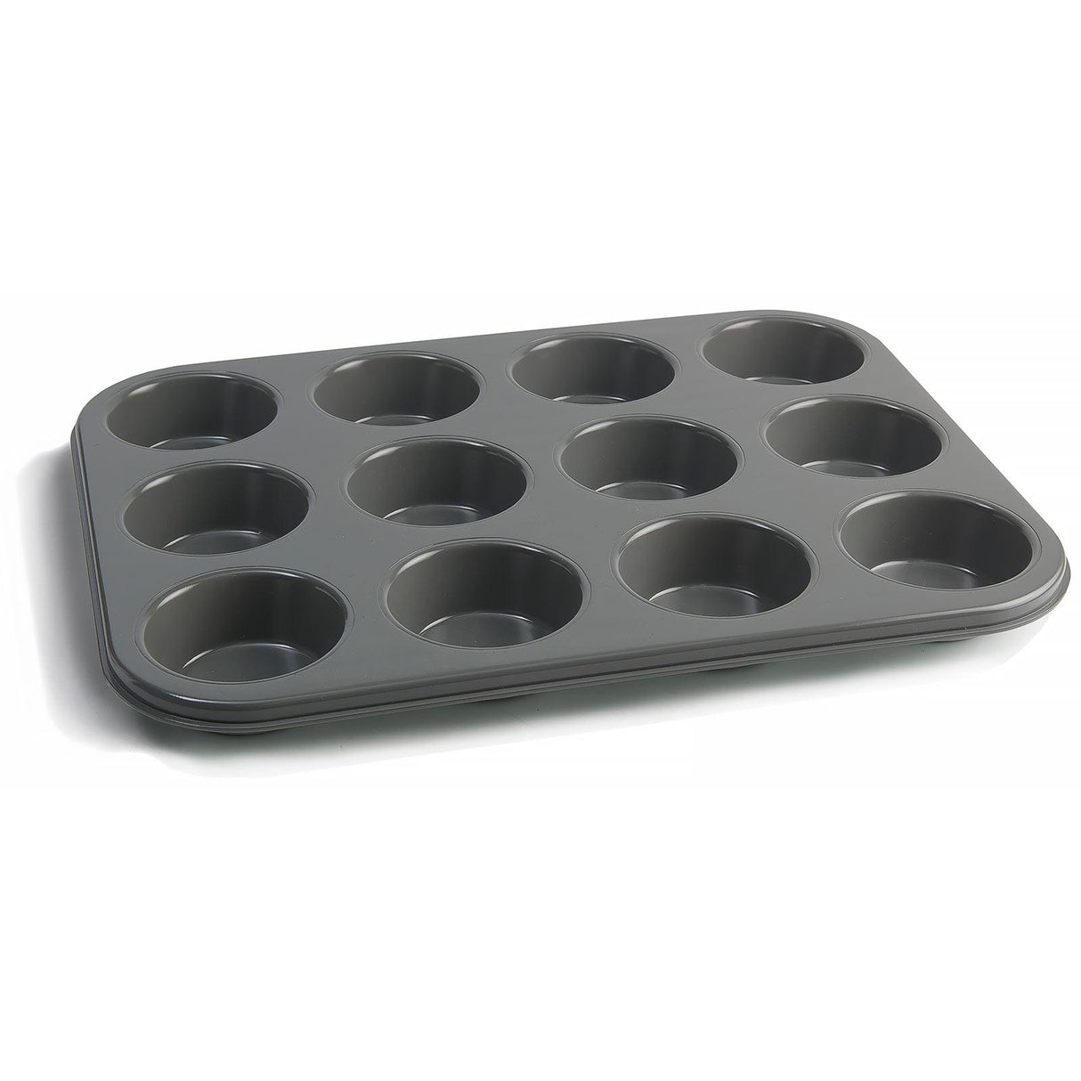 Jamie Oliver Antihaft-Muffin aus Karbonstahl mit 12 Löchern, 12 Stück – 35 x 27 x 3 cm