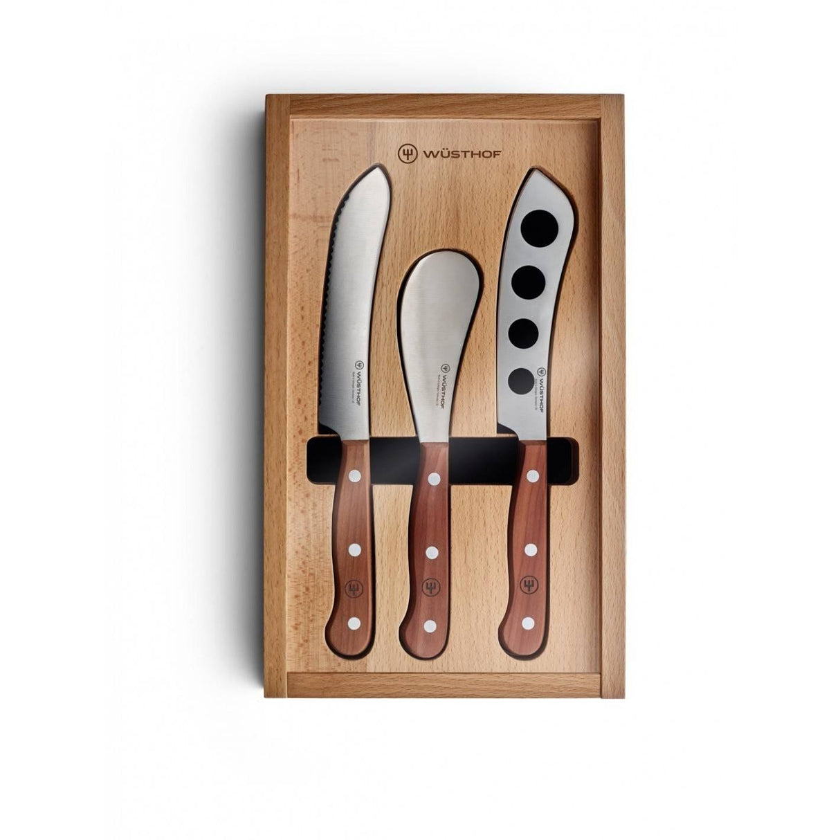 Wusthof Charcuterie Set With Elegant Plum Wood Handles