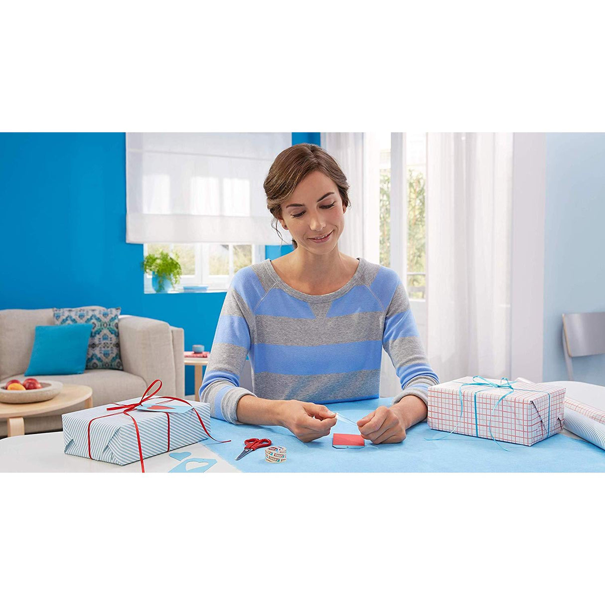 TESA TESA TRANSPARET ADHÉSIVE ROUGE AVEC LA SERPLE ADHÉRICATION - RÉSISTANTS EN AGE ET RÉSISTANT