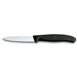 Victorinox Swiss Army serrated paring knife 3.25 inches 8.25 cm black handle