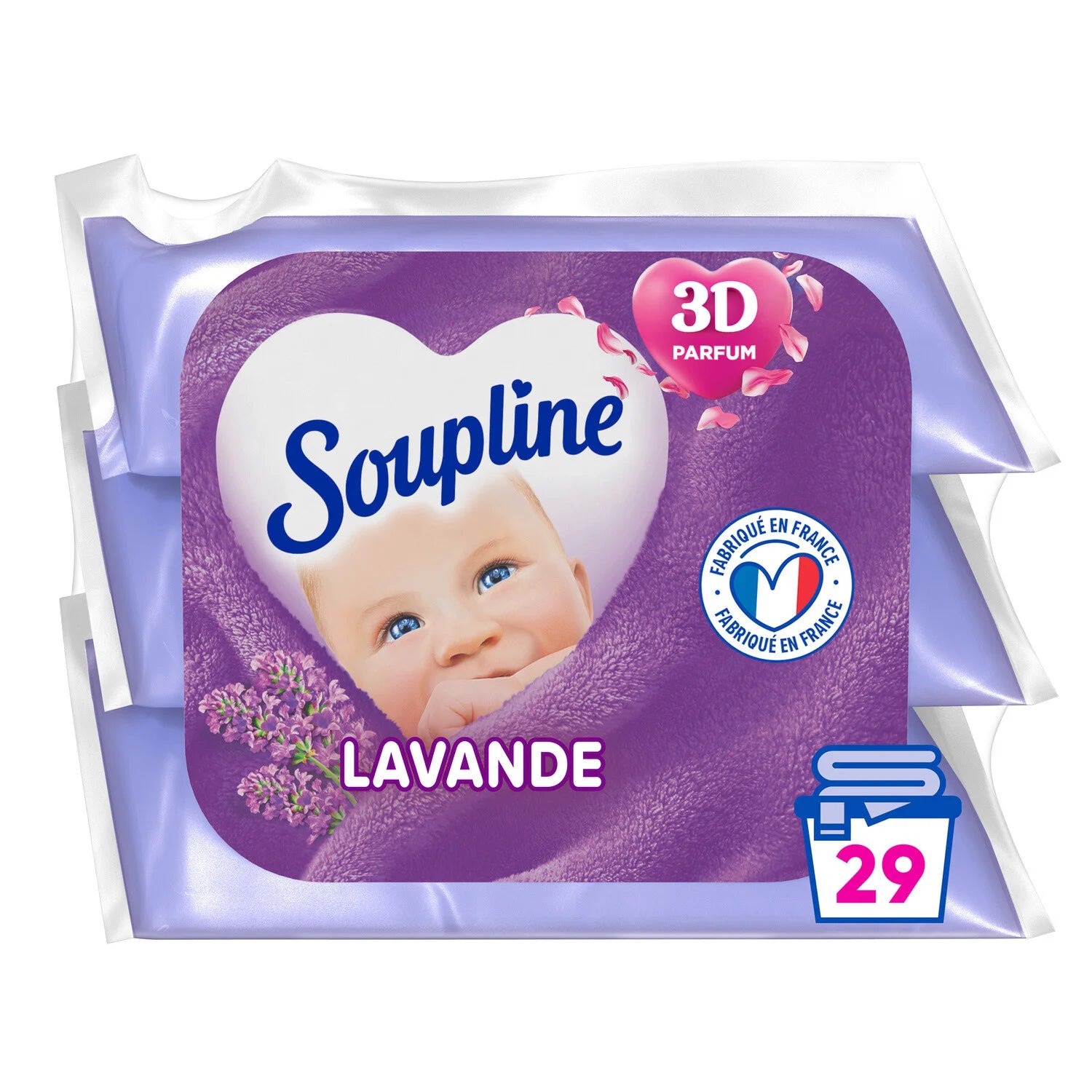 Soupline - Fabric softener - Sky Fresh eco refills - concentrated