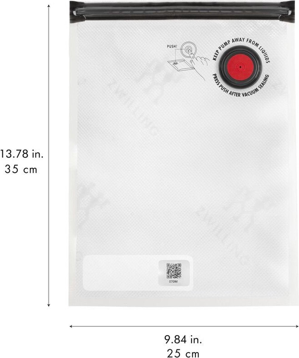 Zwilling verse en bespaar vacuümzakken - m 35 x 25 cm - pakket van 10