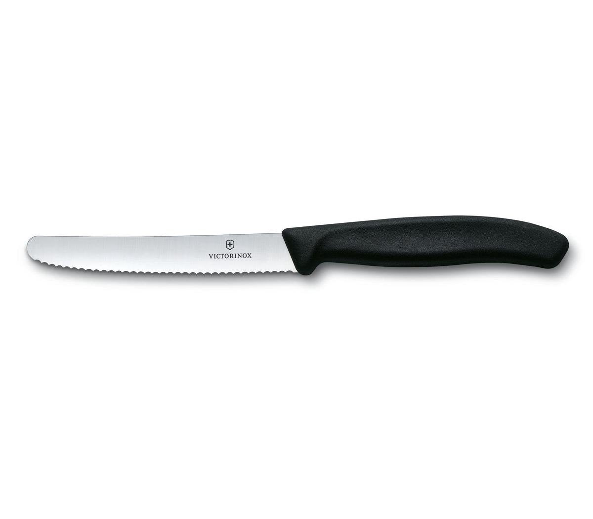 Victorinox 2 x Pack Paring Knife with Ultra-Sharp Blade - Swiss Classic Paring Knife - Black - blade 11 cm