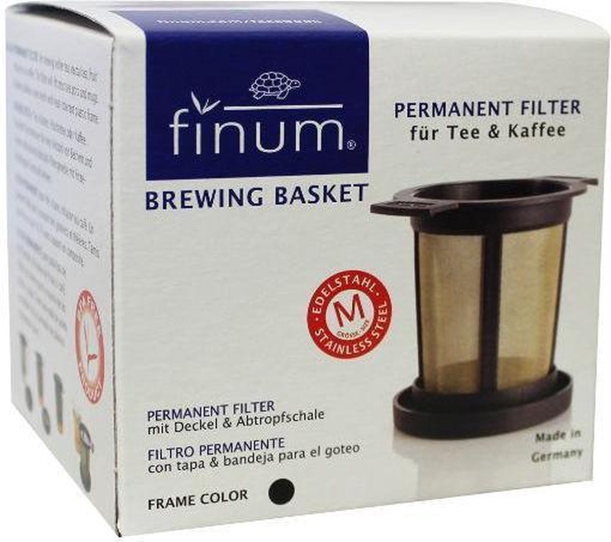 Finum Brewing Basket M Permanent Filter Black