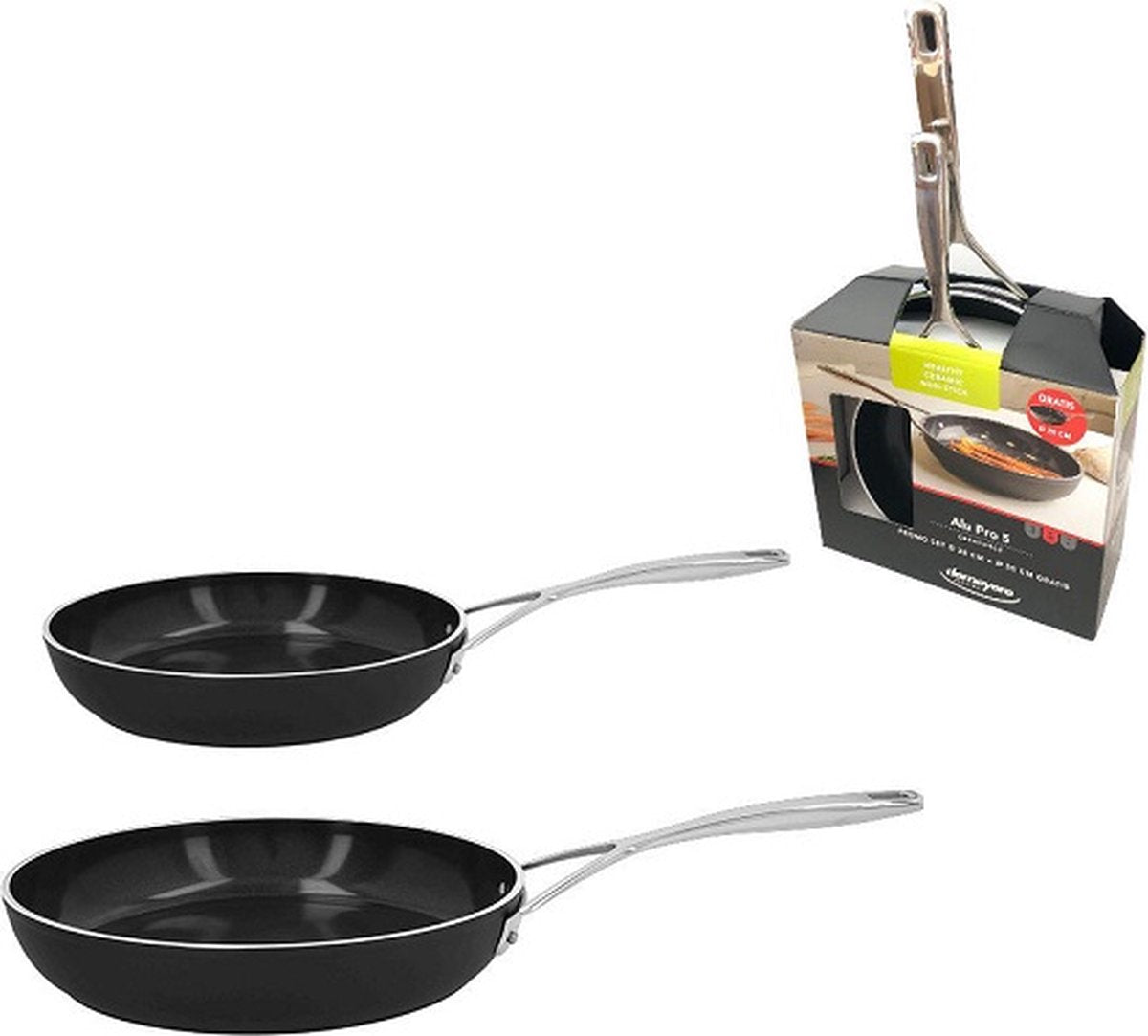 Demeyere Alu Pro 5 - Ceraforce - Frying pan set 24cm + 28cm