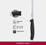 Victorinox 2 x Pack Paring Knife with Ultra-Sharp Blade - Swiss Classic Paring Knife - Black - blade 11 cm