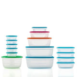 Excellent Houseware Storage Voedselcontainers - Afsluitbaar - Meerkleurig (31 stuks) Lunchbox