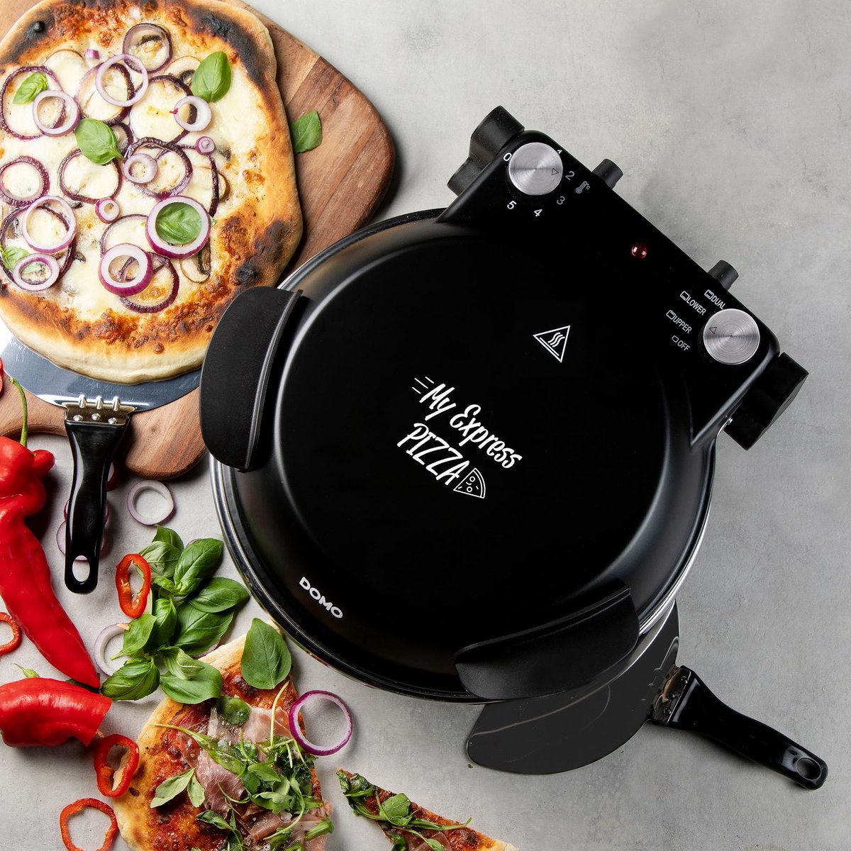 Domo Pizza Oven My Express Pizza Black - Pizza Oven met steen