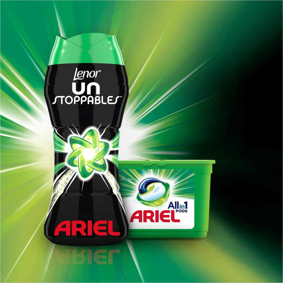 Lenor Unstoppables laundry scent booster Ariel fragrance