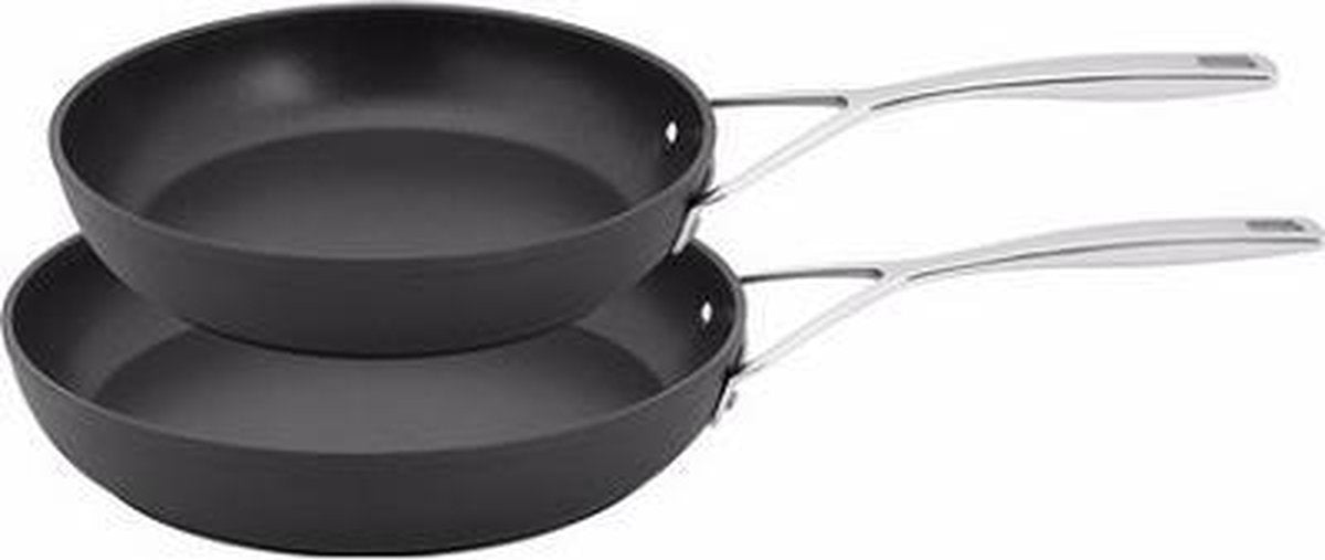 Demeyere Aluminium Pro Dura Glide Frying Pan - 24 et 28cm - Titane