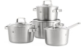 BK 4-delige pan set Conical + glazen deksels