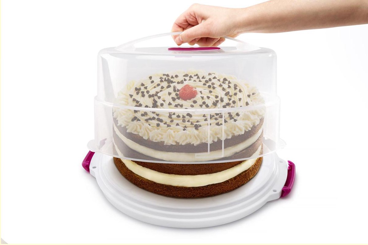 Metaltex Adjustable Cake Container, Polypropylene, Height from 8 and 15 cm