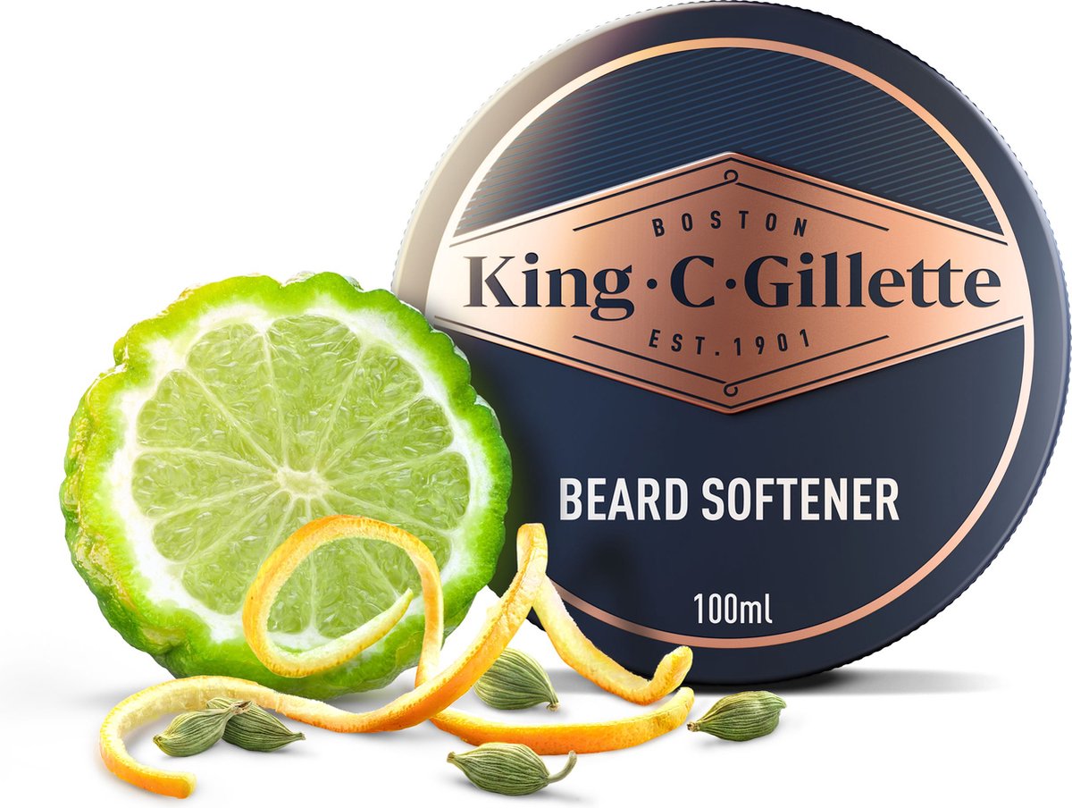 King C. Gillette Balsem - Voor een Zachte Baard - Voor Mannen - 100 ml