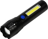 Hofftech Tactical LED -zaklamp - COB Side Light - Oplaadbaar - Compact - 116 mm