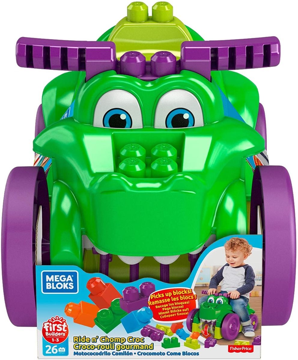 Mega Bloks (Fisher Price) Les premiers constructeurs roulent 'n chomp Croc