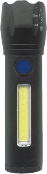 Hofftech Tactical LED -zaklamp - COB Side Light - Oplaadbaar - Compact - 116 mm