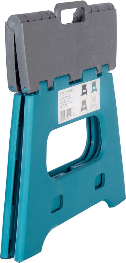 Splendole Keukentrap Opstapkruk 27 cm – Opklapbaar Mint Blauw