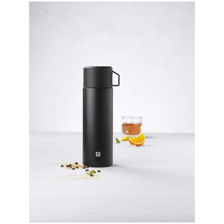 ZWILLING Thermo Flask 1L – Black Stainless Steel Vacuum Bottle