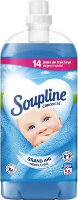 Soupline céleste en tissu concentré frais - 56 lavages