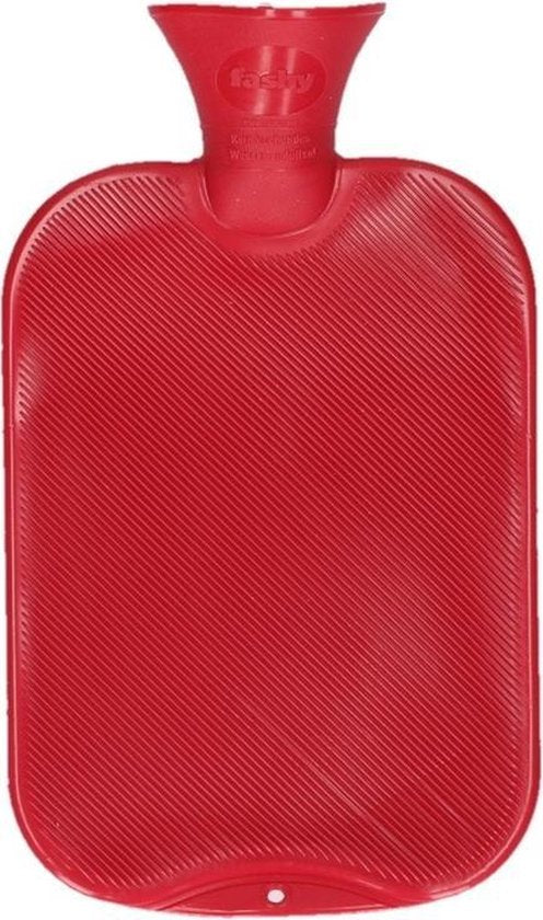 Fashy Hot Water Bottle Thermoplastic 2 L Half-Ribbed