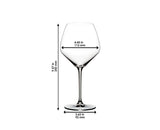 Riedel Extreme Pinot Noir Glass, ensemble de 2, transparent