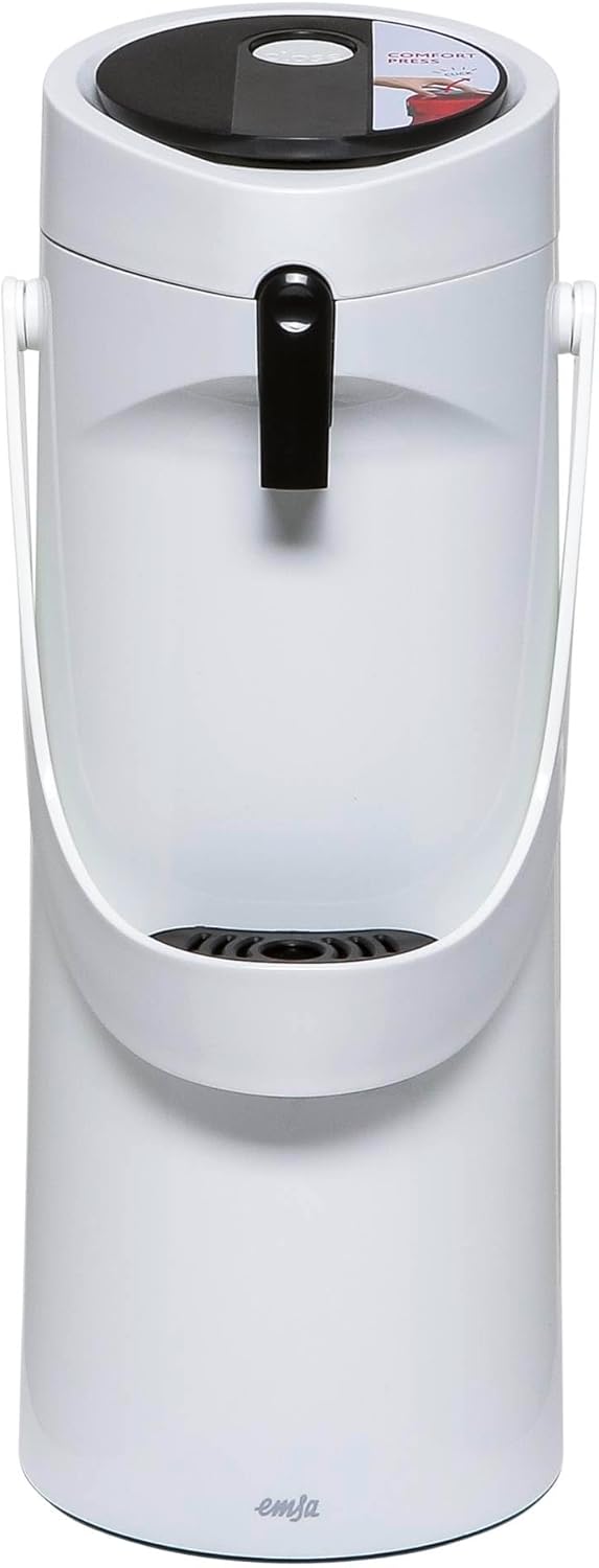 Tefal Ponza Pump Thermos Flask 1.9L White