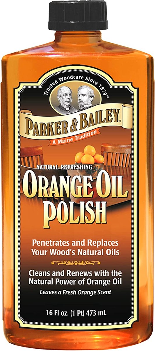 Parker &amp; Bailey Natural Orange Oil meubelpolijstmiddel, beschermer en restaurateur 473ml