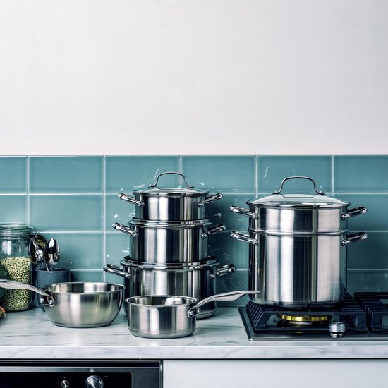 Cookware Set 7-Piece – SS Pots & Pans Set for All Hobs