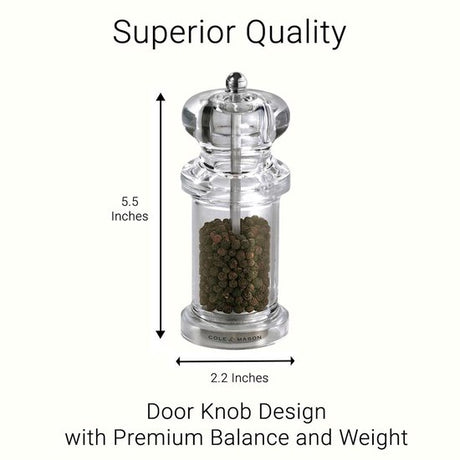 Cole & Mason 505 Pepper Mill - Acryl - 14 cm