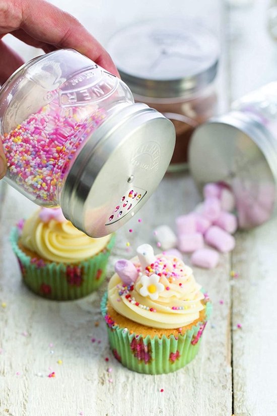 Kilner Glass Jar With Sprinkling Lid 250ml