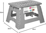 Splendole Small Folding Step Stool – Compact Anti-Slip Plastic Step for Kitchen & Bathroom