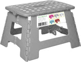 Splendole Small Folding Step Stool – Compact Anti-Slip Plastic Step for Kitchen & Bathroom
