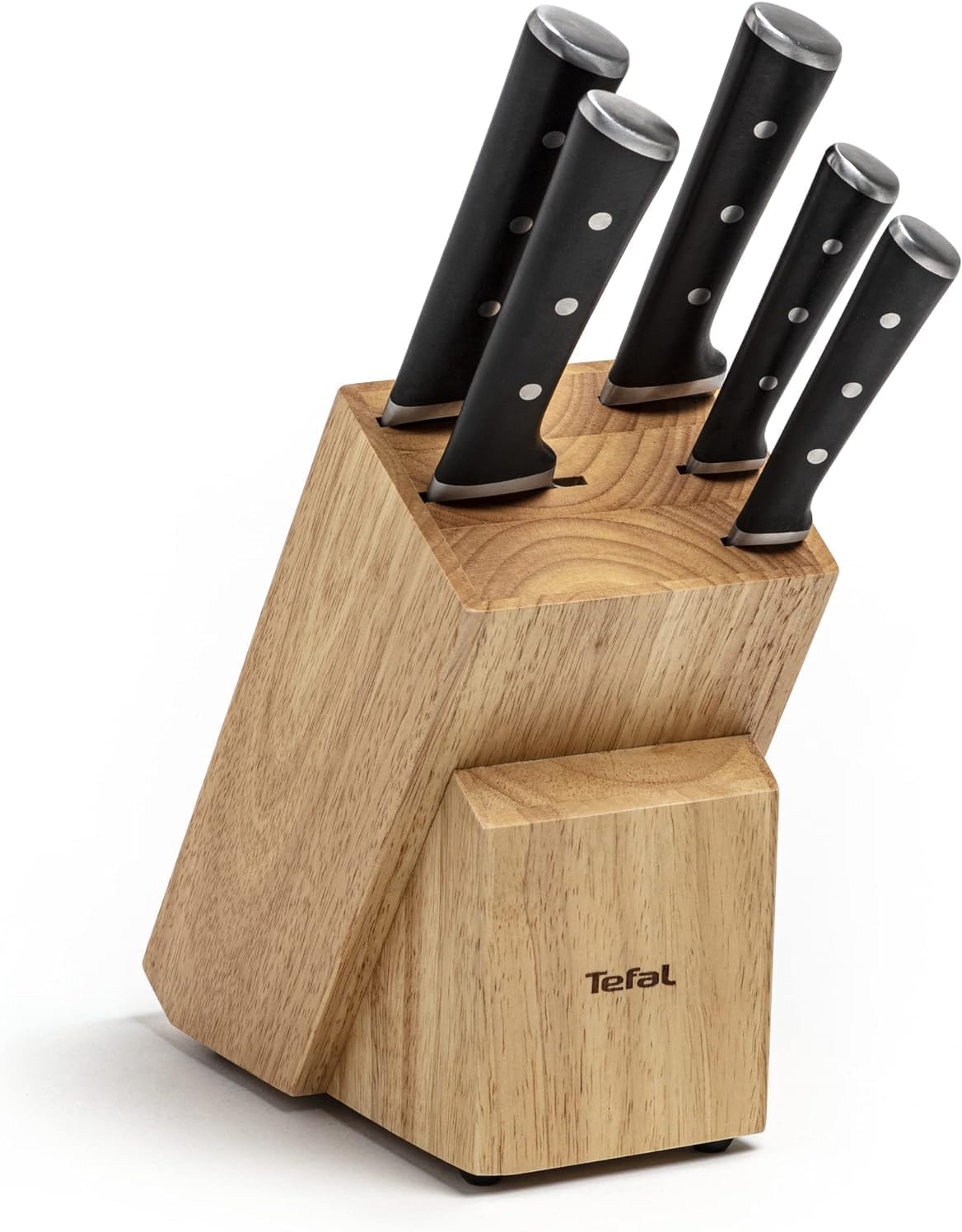Tefal Ice Force 5-Knife Wooden Block Set