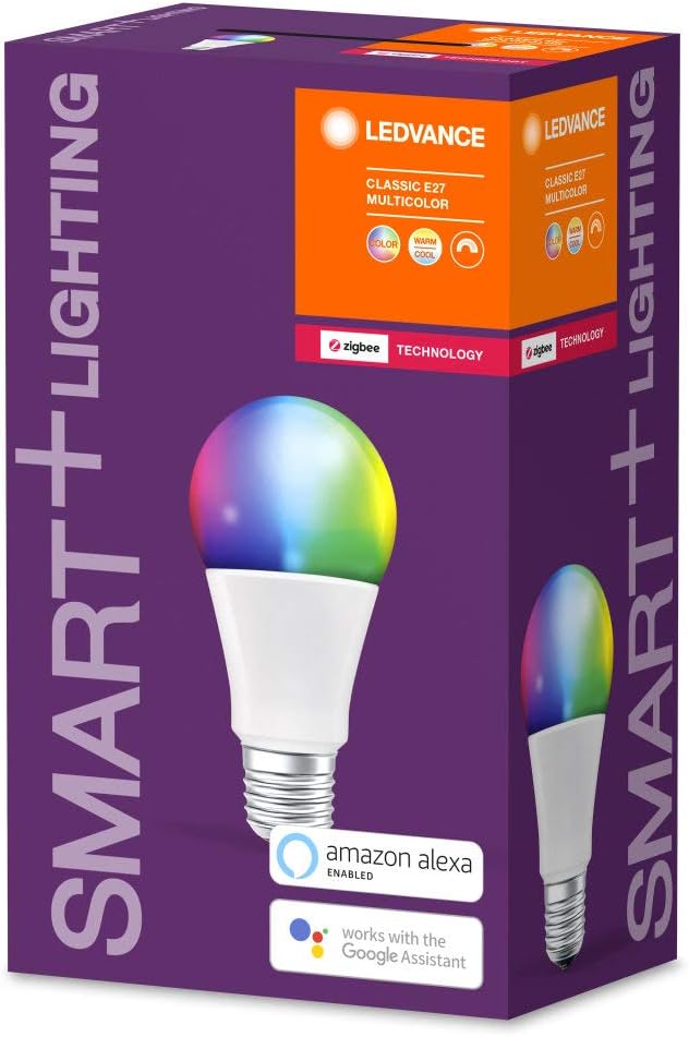 Ledvance Smart + LED, Zigbee-lamp met warmwitte E27-fitting tot daglicht, RGB-kleurverandering