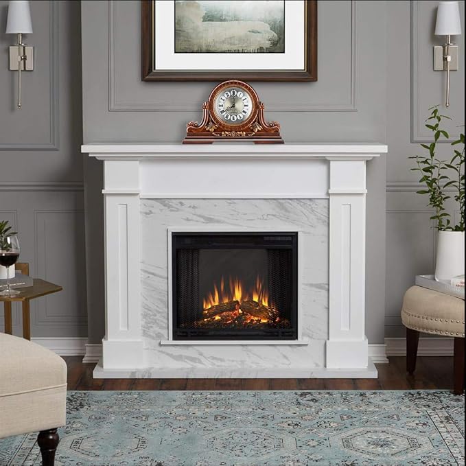 Decodyne Vintage Mantel Clock with Roman Numerals – Silent Analogue (Brown)