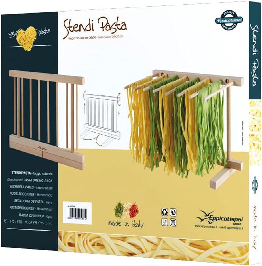 Eppicotispai EP 102 Natural Beechwood Collapsable Pasta Drying Rack