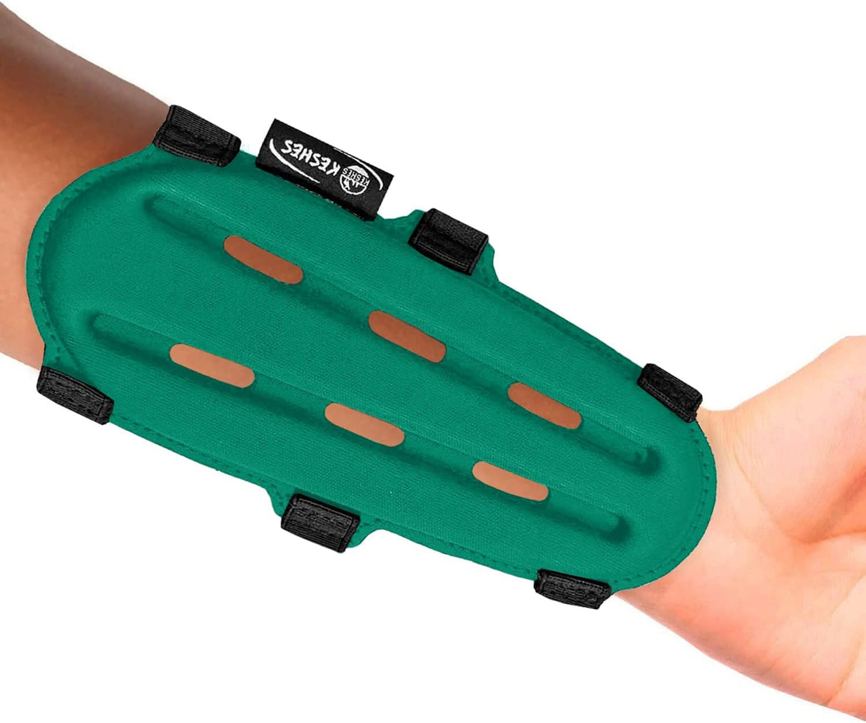 Keshes Arcguard Protector Guard Arm Gard - Avant-bras réglable Protecteur du poignet pour les accessoires de chasse à l'arc pour les jeunes et les adultes 9 "/ 23 cm - Green