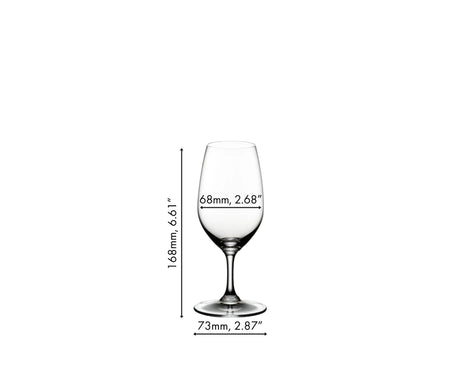 Riedel Lead Crystal Vinum Port Glass, Set of 2, Transparent