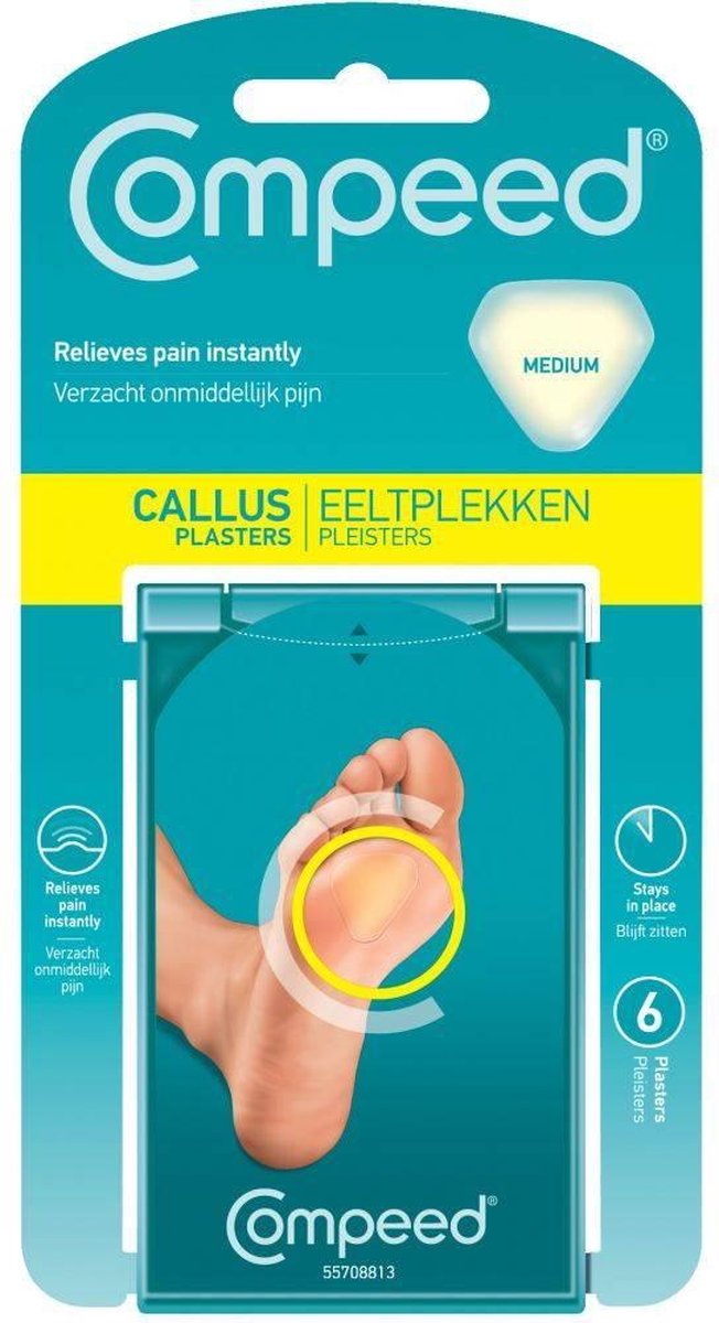 Comped calluses moyen - 6 pièces - Callus Plâtre