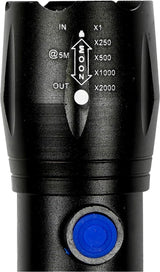 Hofftech Tactical LED -zaklamp - COB Side Light - Oplaadbaar - Compact - 116 mm